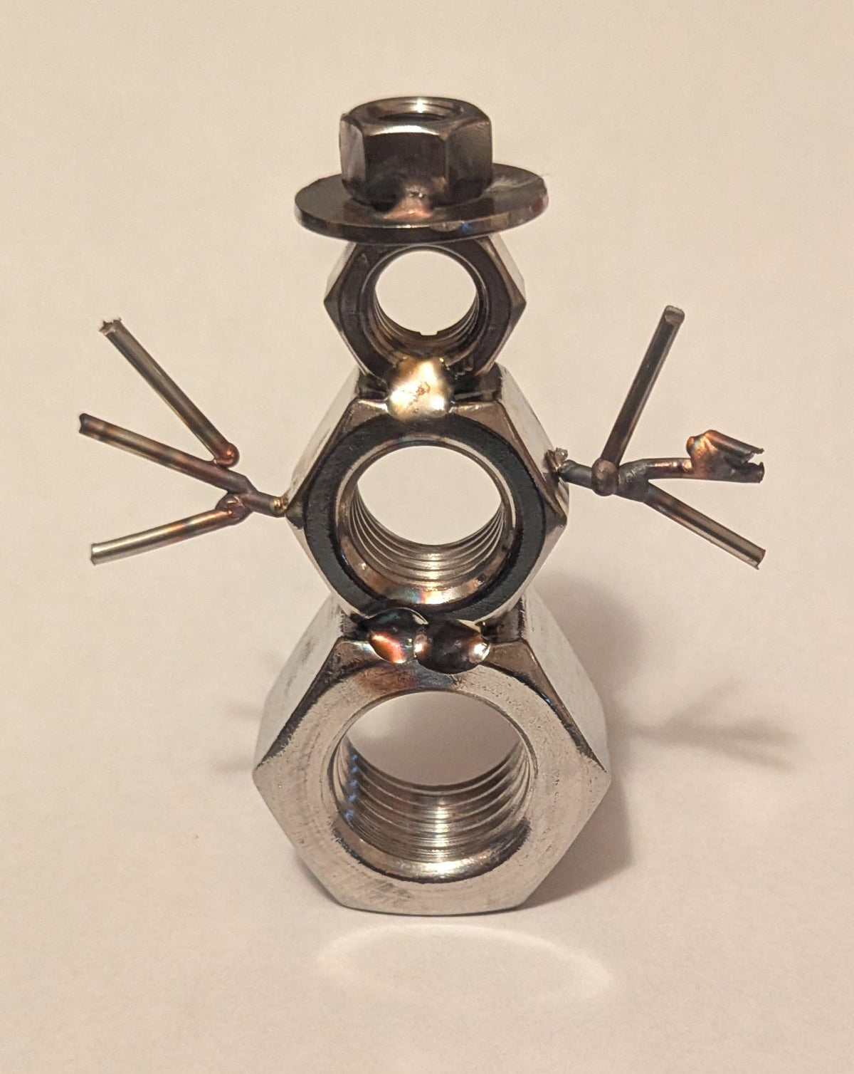 Metal Art Snowman