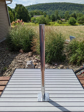 Load image into Gallery viewer, JEWLS 2" OD Permanent Pontoon Pedestal Grill Stand