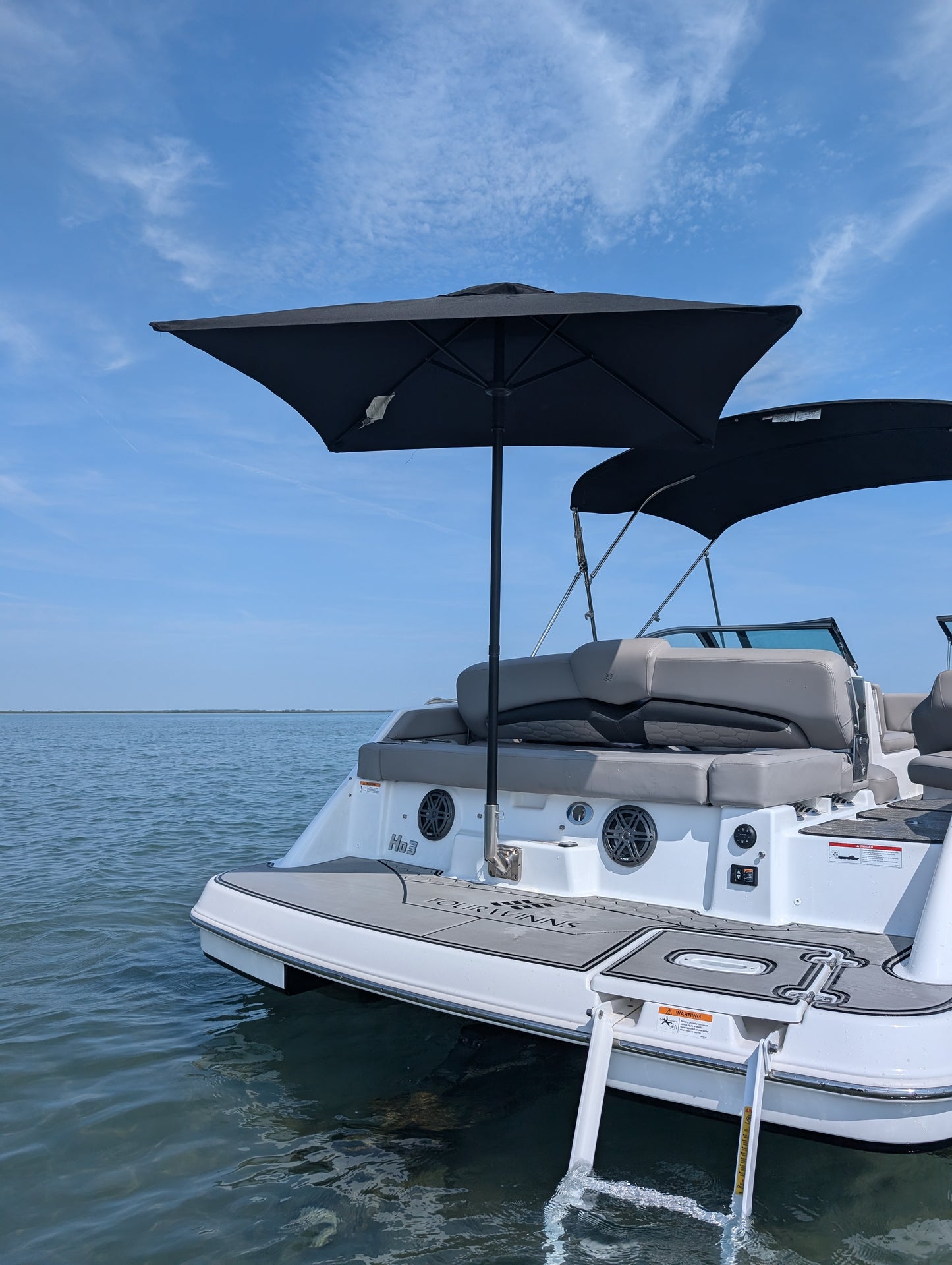 JEWLS Stainless Umbrella Holder - 1.5" Shaft - Fits Robalo