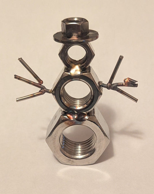 Metal Art Snowman
