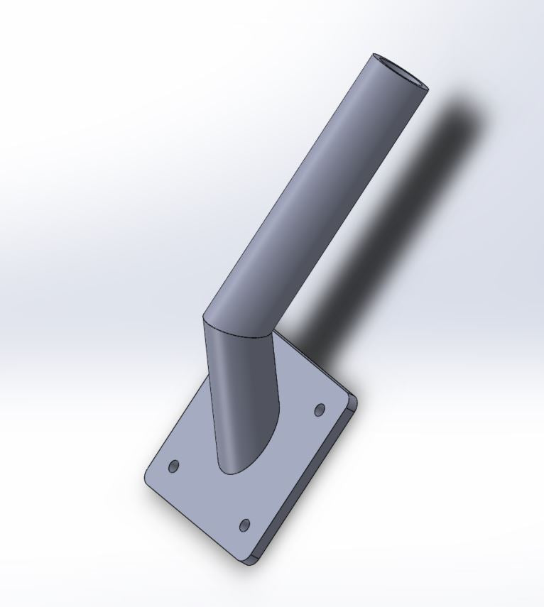 JEWLS Aluminum Deck Upright Umbrella Holder - 1.5
